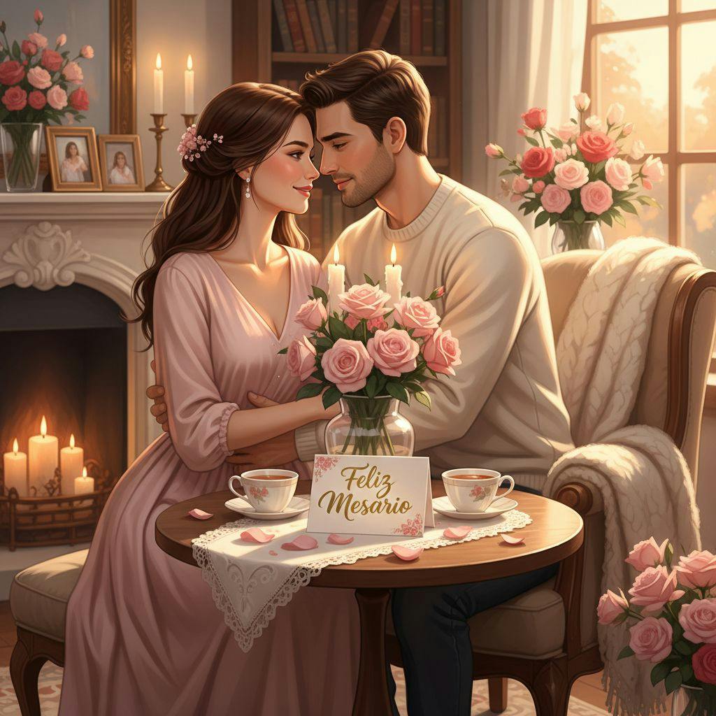 Hermosa ilustracion para feliz mesario