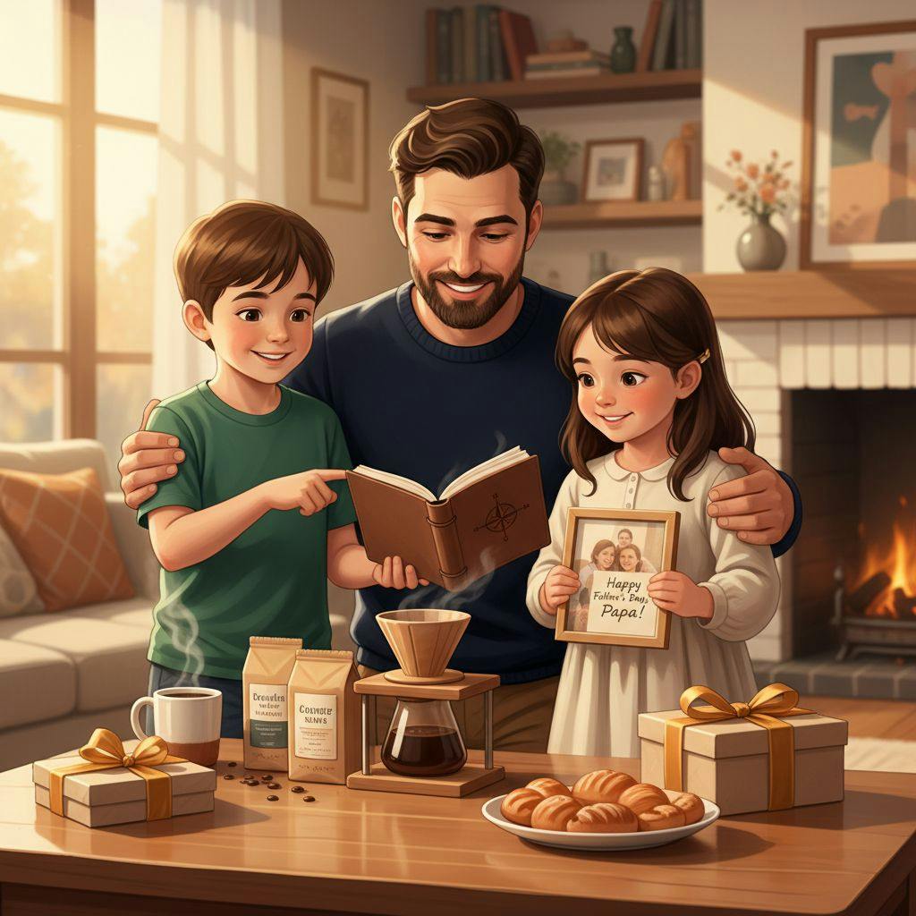 Beautiful illustration for unique father's day gifts