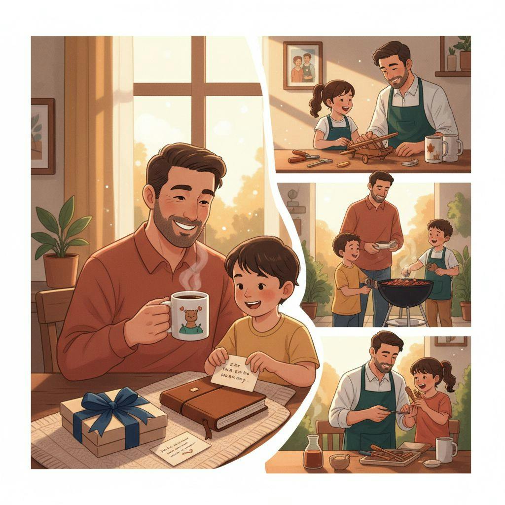 Beautiful illustration for best father's day gifts