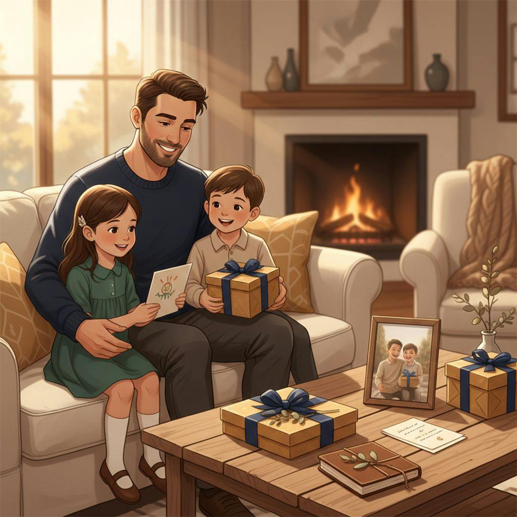 Beautiful illustration for father's day gifts for husband