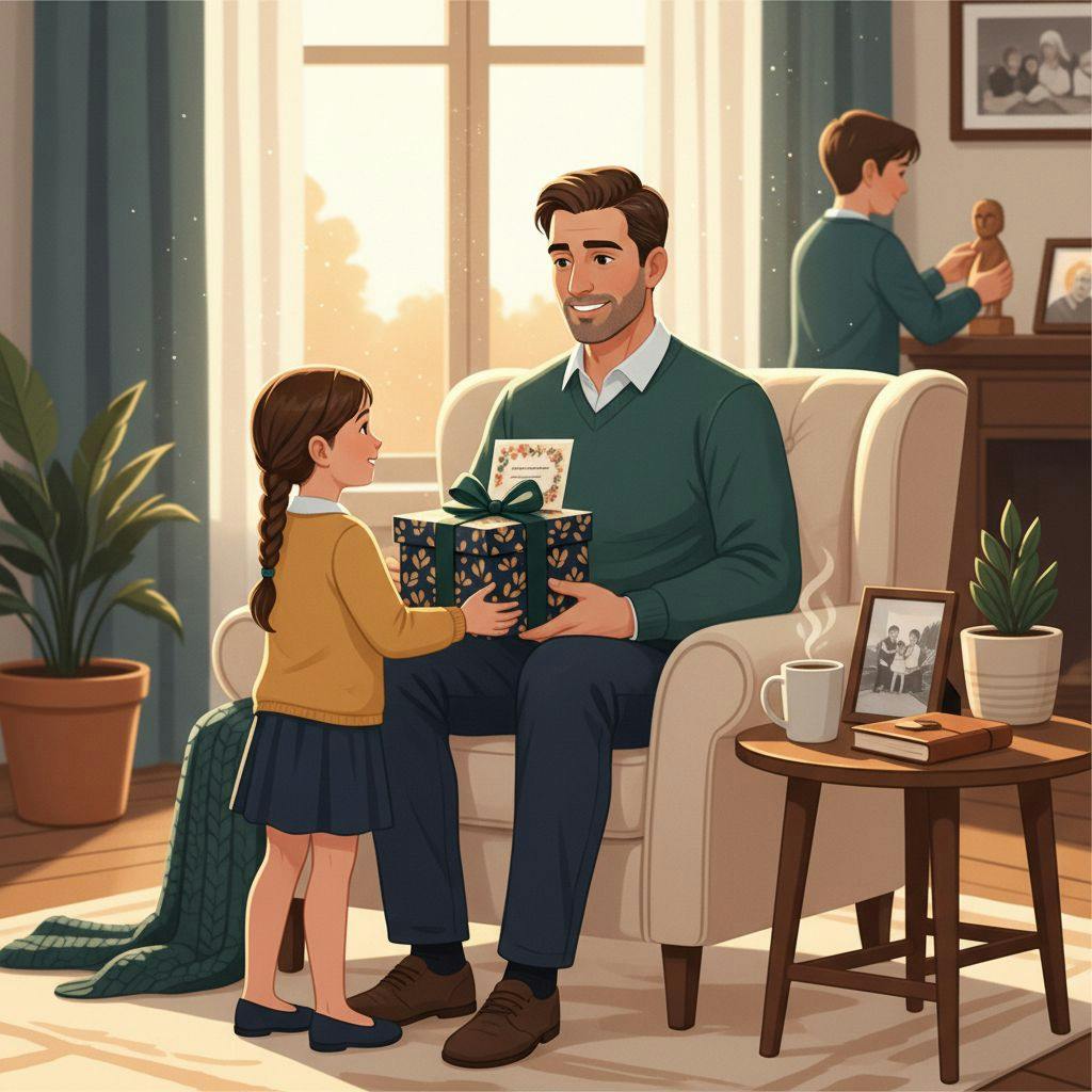 Beautiful illustration for sentimental father's day gifts