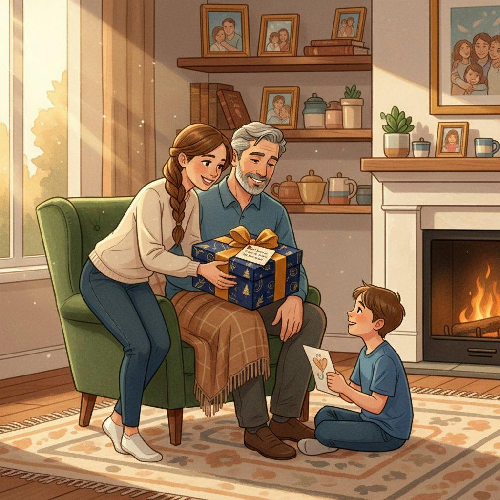Beautiful illustration for birthday gifts for dad
