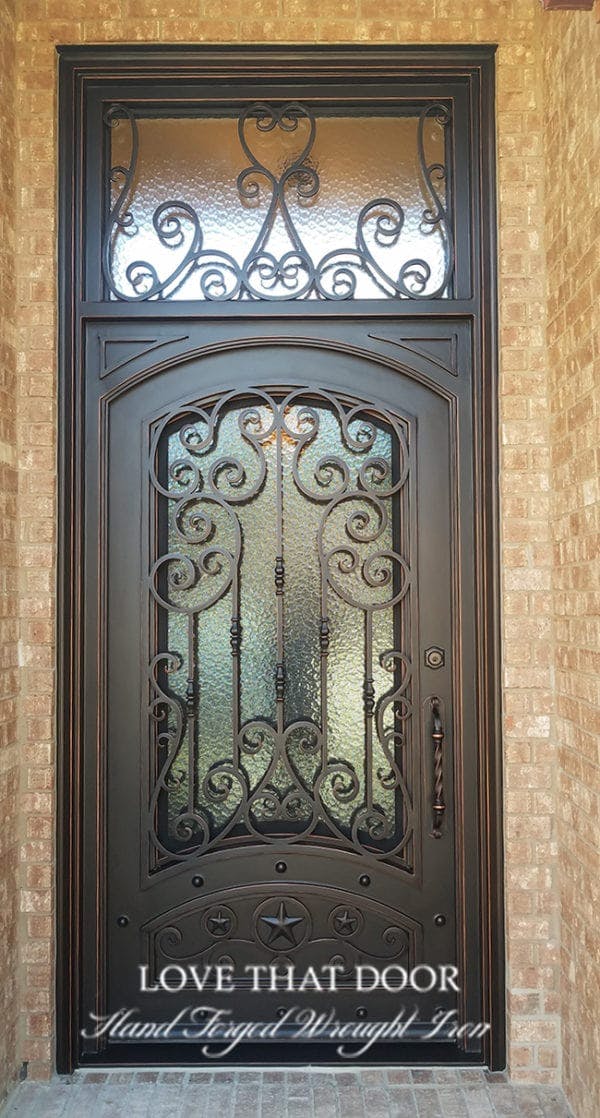 Wrought Iron Door with Transom by Love That Door 39