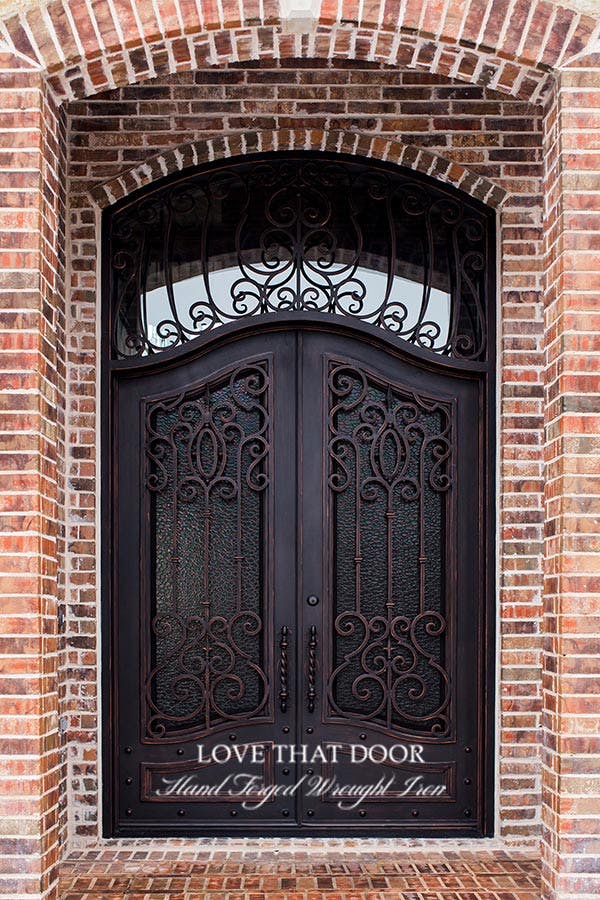 Wrought Iron Door with Transom by Love That Door 13