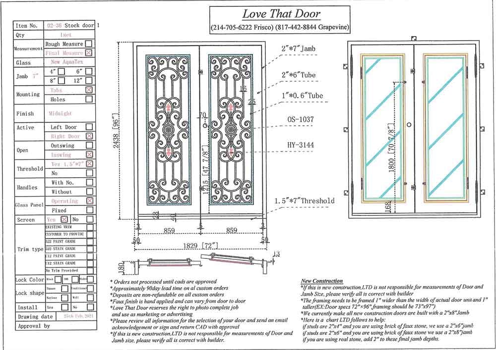 Builder Double Entry Iron Door by Love That Door 4