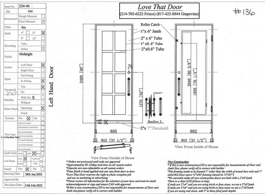 Builders Single Entry Door by Love That Door20