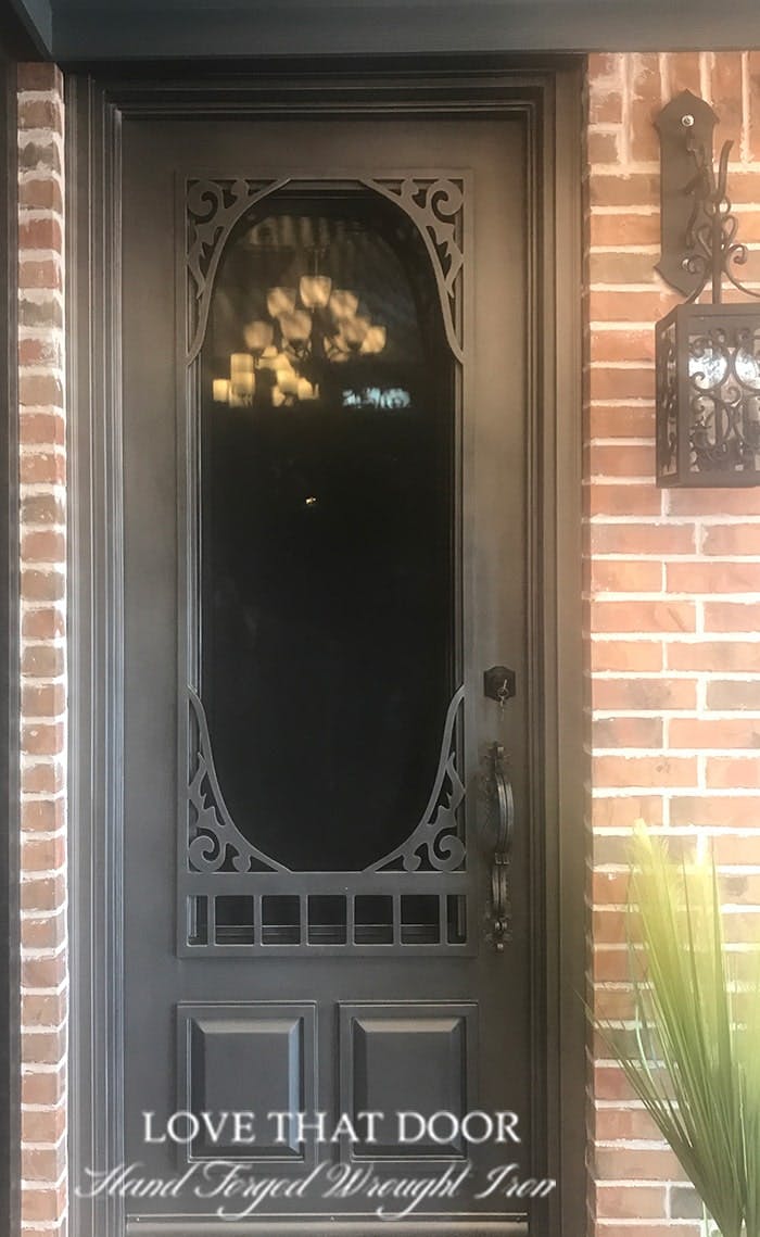 Custom single iron door with personalized design to suit your style and needs