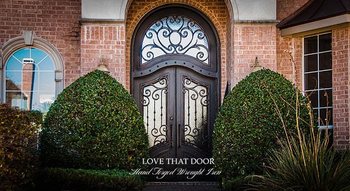 Wrought Iron Door with Transom by Love That Door 33