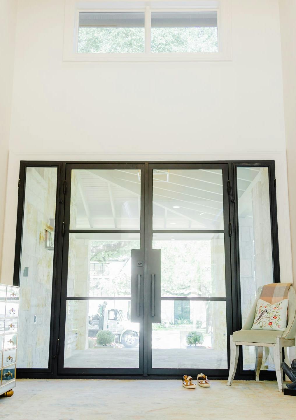 Modern Front Door With Sidelights