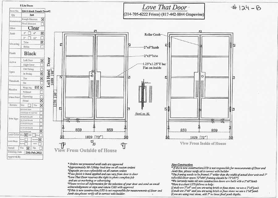 Builder Double Entry Iron Door by Love That Door 22
