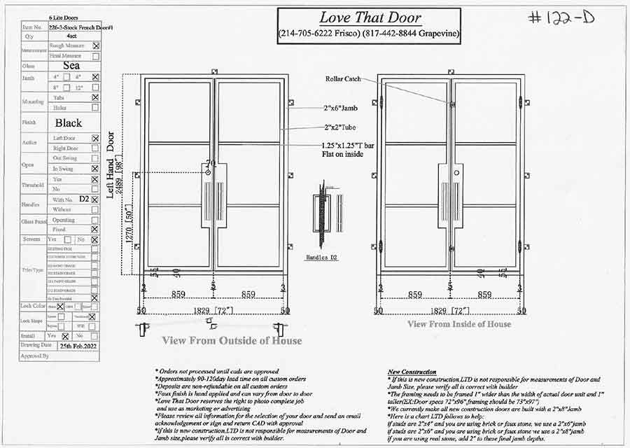 Builder Double Entry Iron Door by Love That Door 18