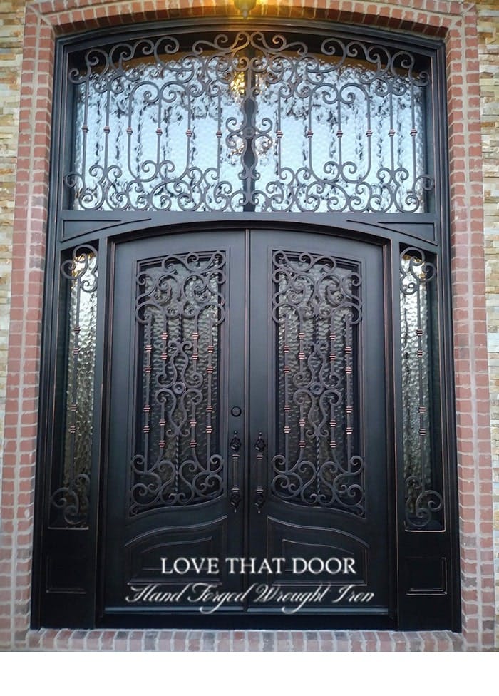 Wrought Iron Door with Transom by Love That Door 34