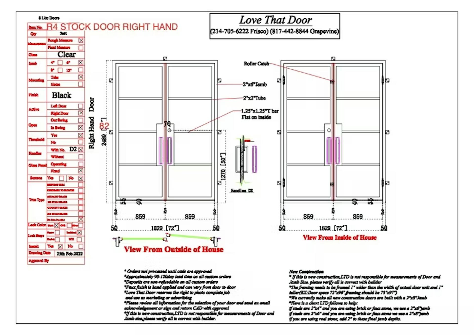 R4 STOCK DOOR RIGHTHAND #1