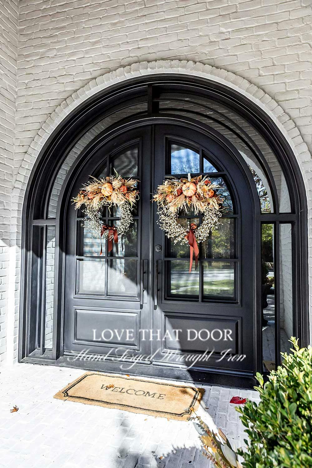 Durable iron double doors with enhanced security features and smooth operation