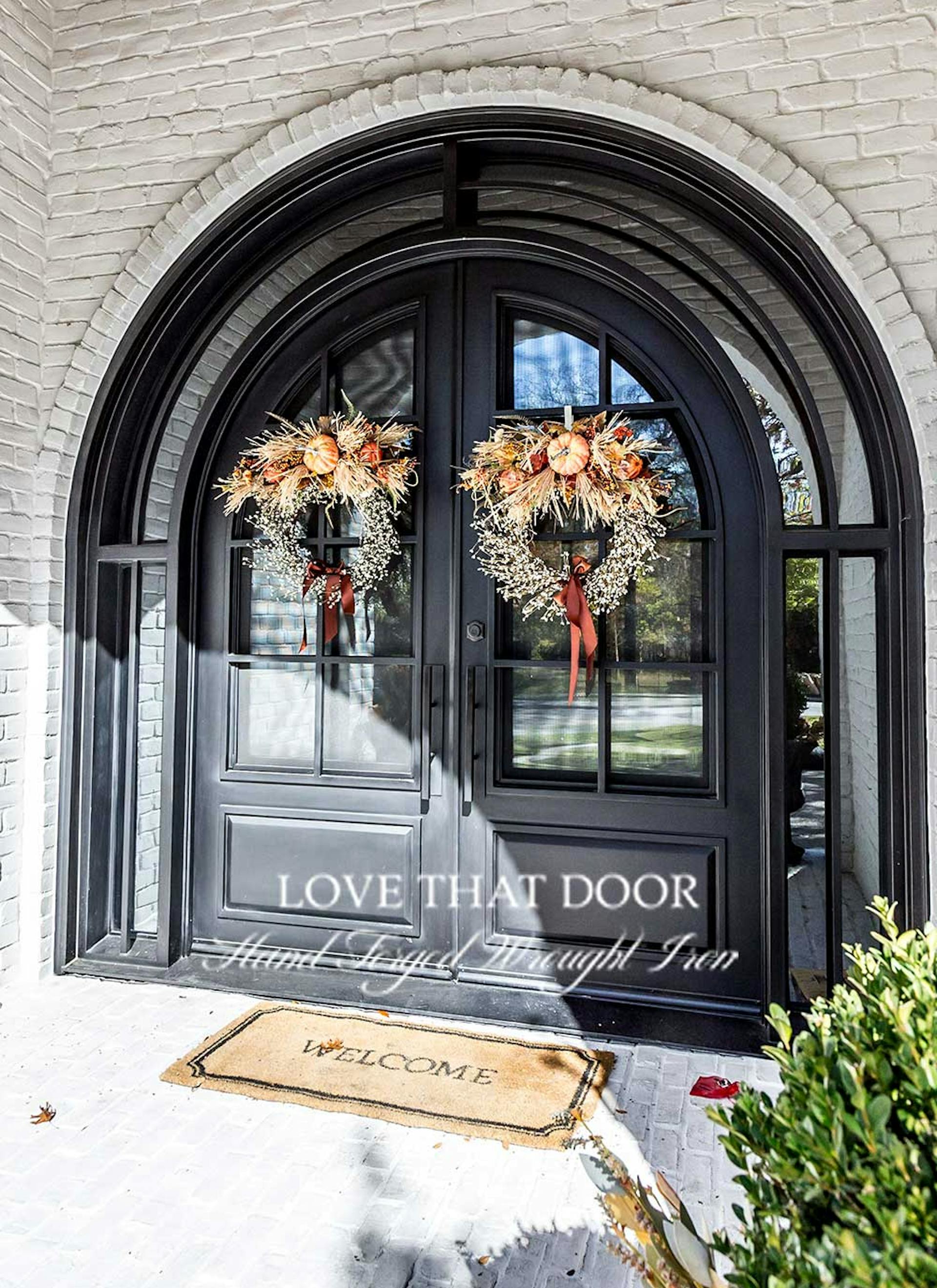 Durable iron double doors with enhanced security features and smooth operation