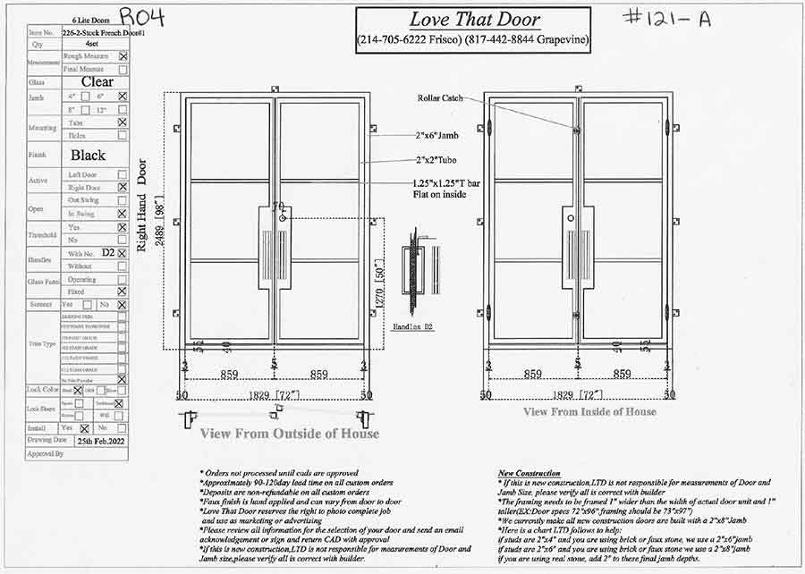 Builder Double Entry Iron Door by Love That Door 15