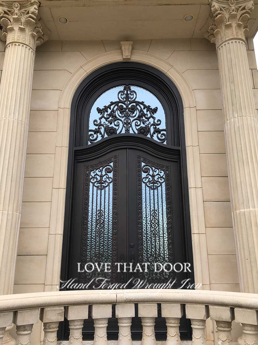 Wrought Iron Door with Transom by Love That Door 8