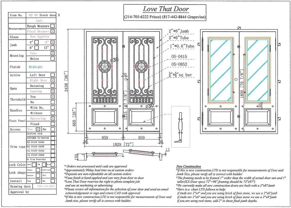 Builder Double Entry Iron Door by Love That Door 8