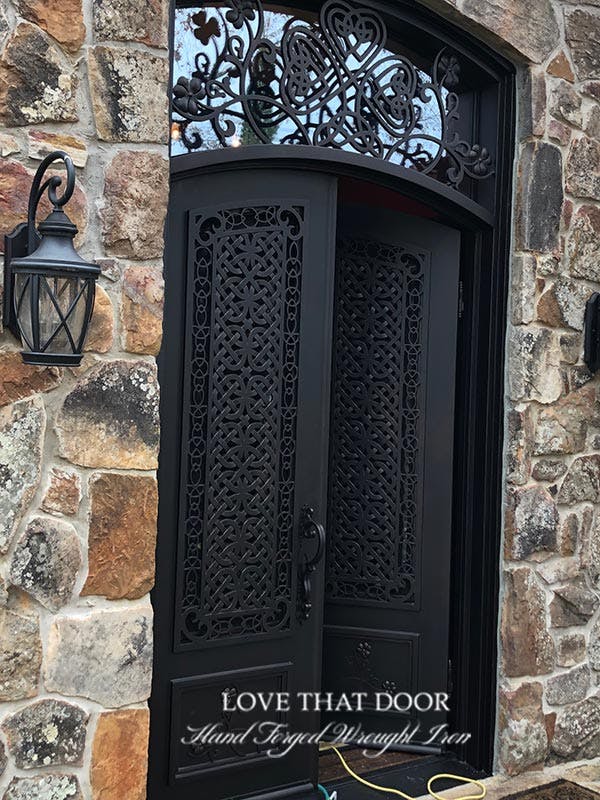 Wrought Iron Door with Transom by Love That Door 9