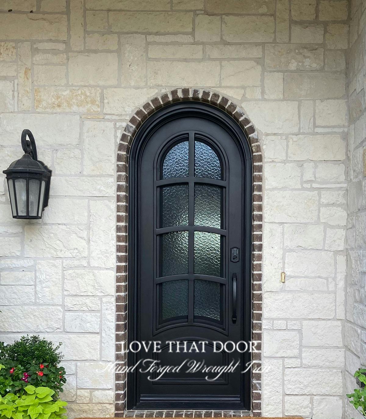 Single iron door with smooth and polished finish for modern appeal