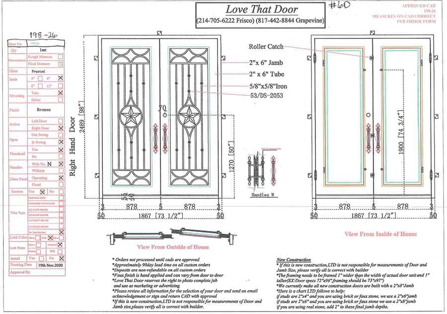 Builder Double Entry Iron Door by Love That Door 3