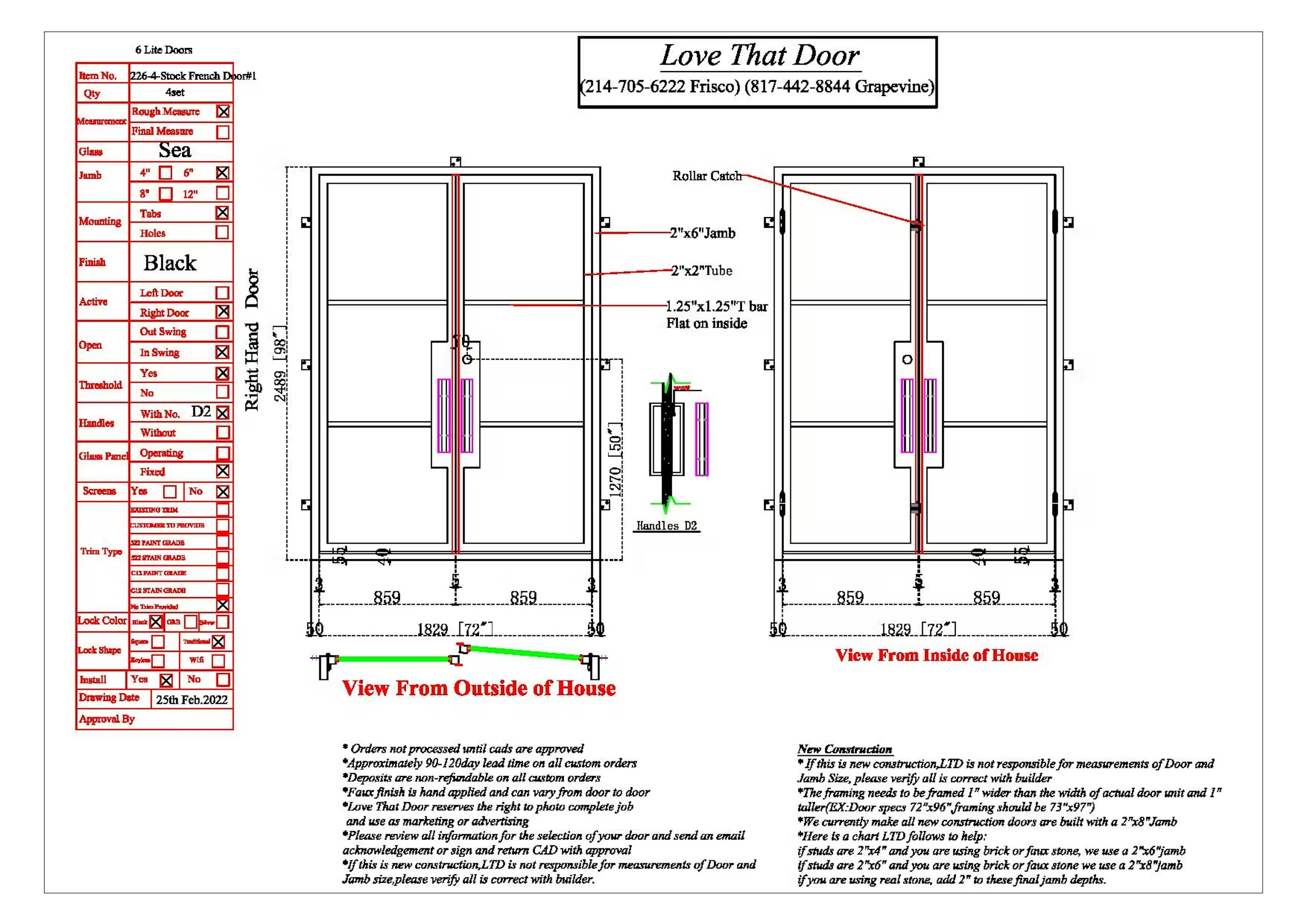 DOUBLE ENTRY IRON DOOR #226-4 (1)