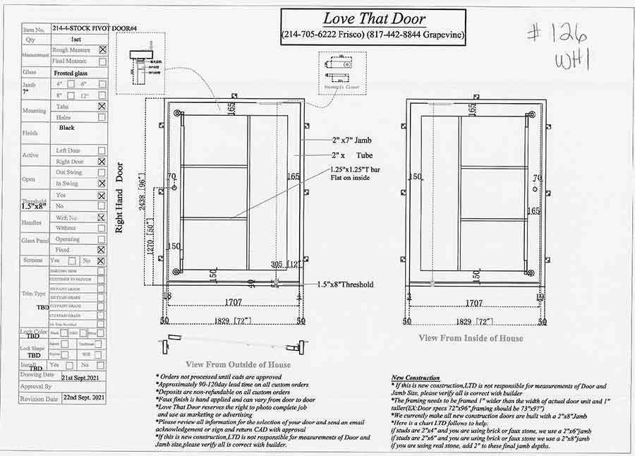 Builders Pivot Doors by Love That Door