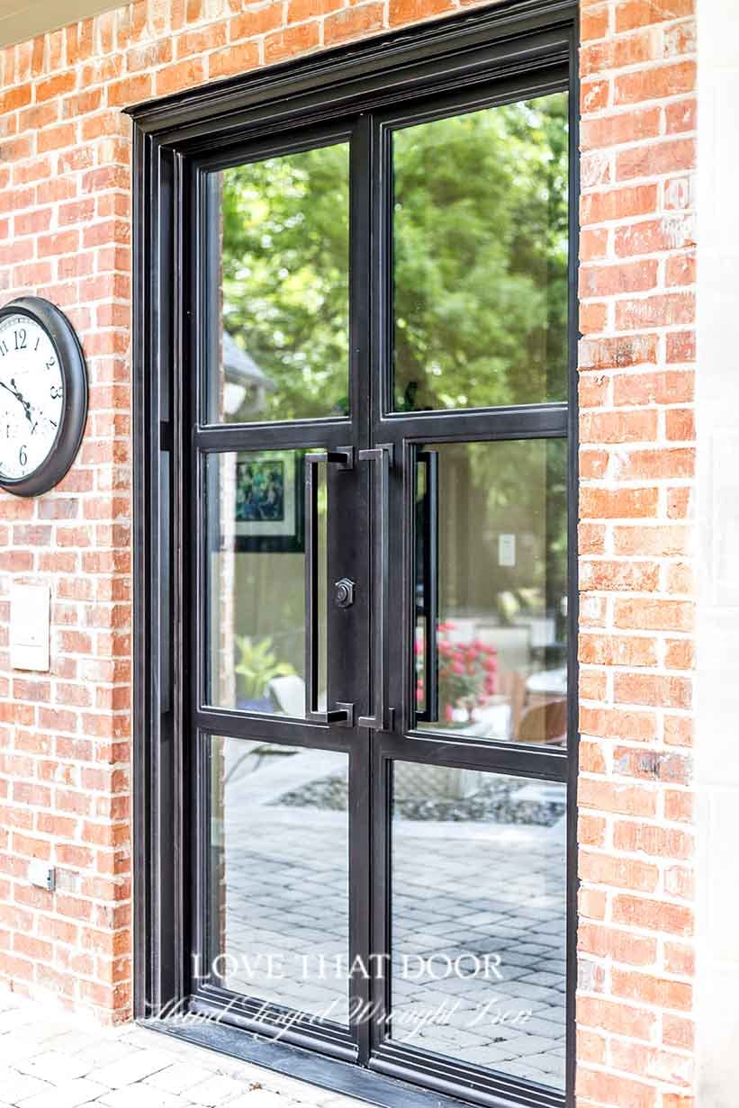 Customizable iron double doors to match your home's style and décor