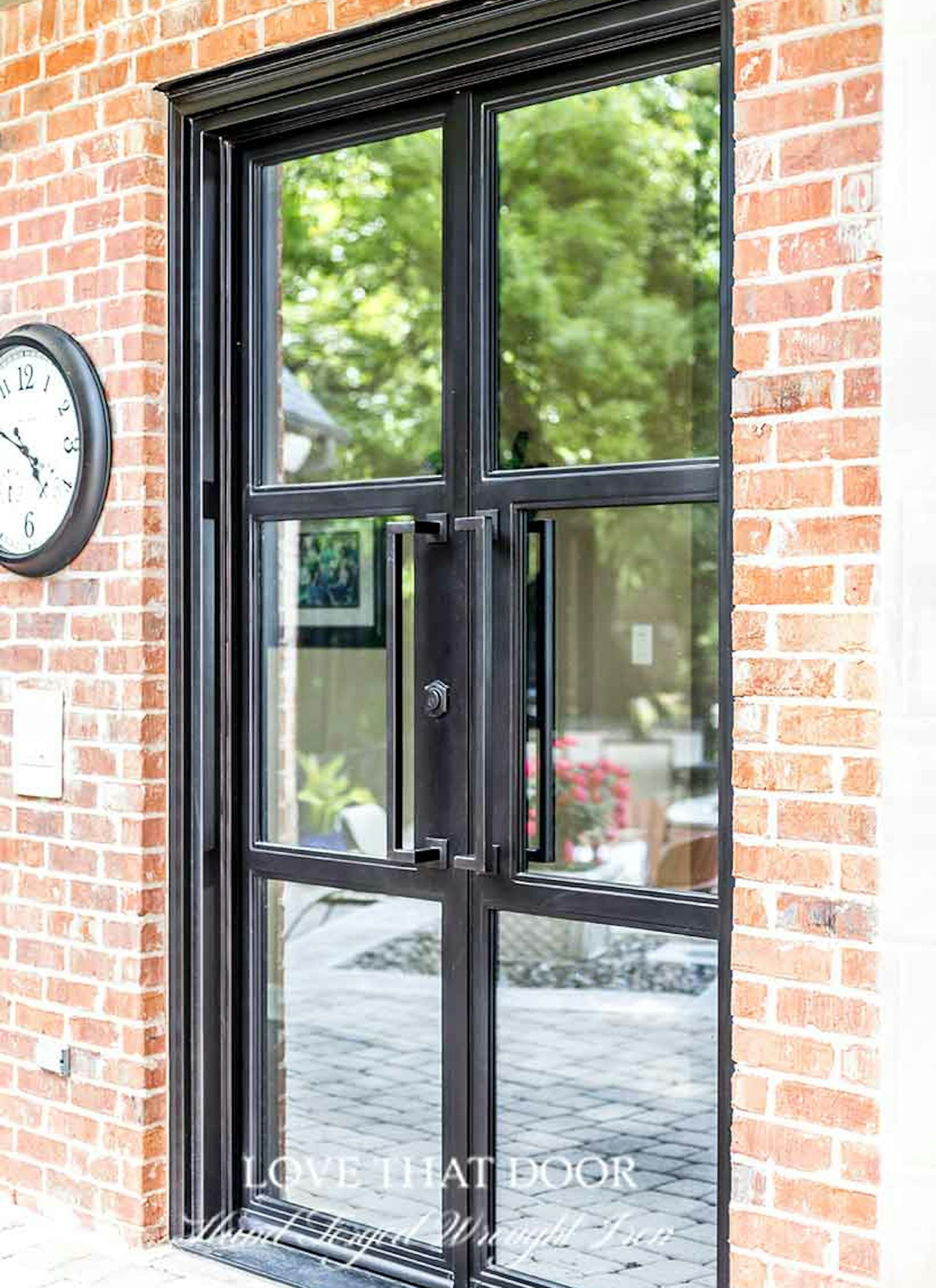Customizable iron double doors to match your home's style and décor