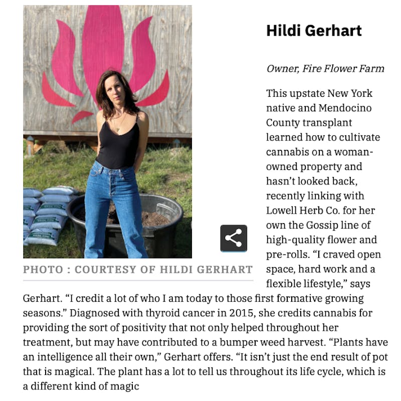 (c) Variety Magazine Women of Weed Hildi Gerhart