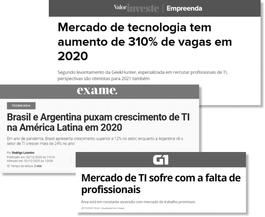 Recortes da falta de profissionais no mercado