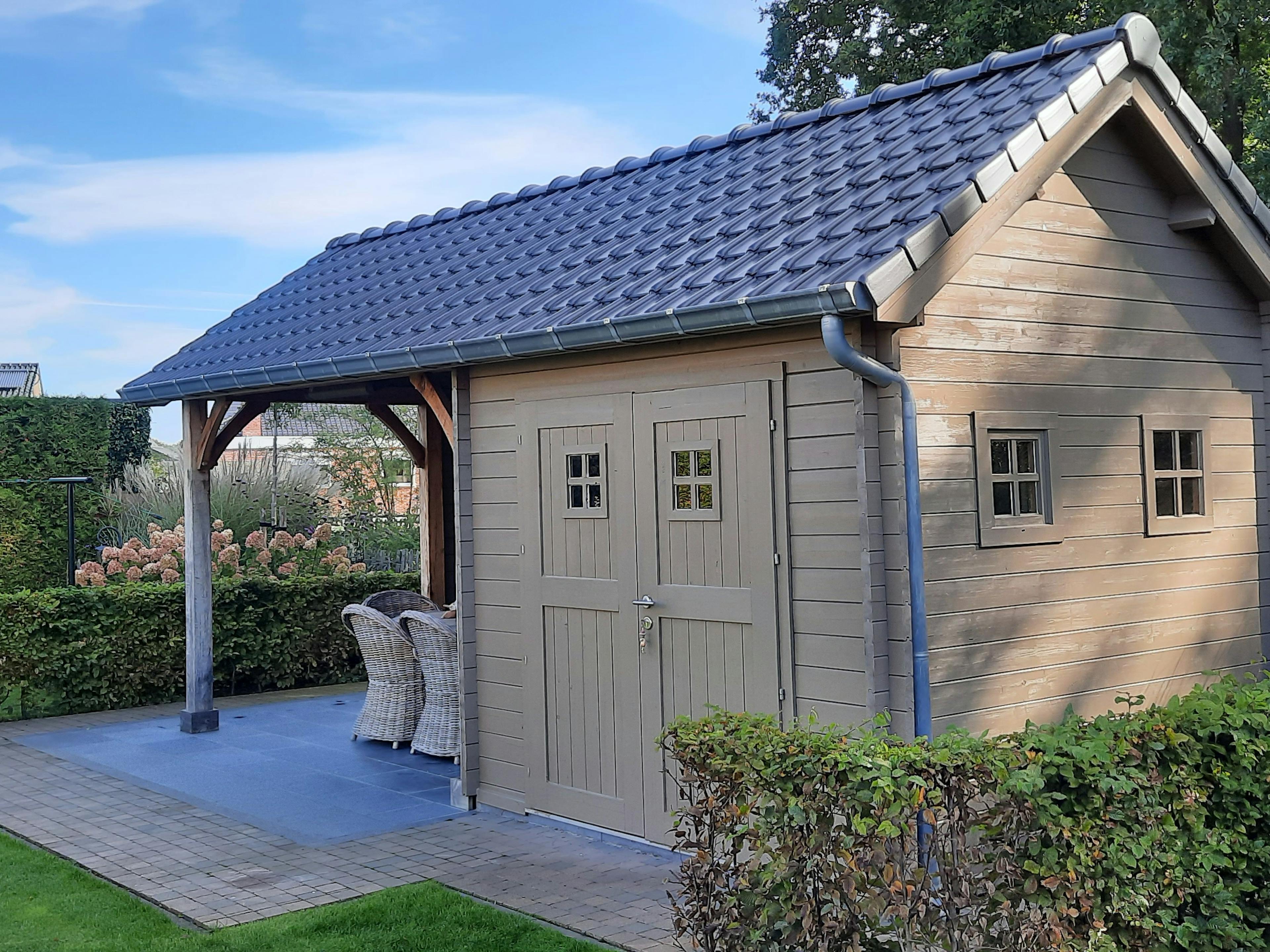 tuinberging cottage met afdak Geel