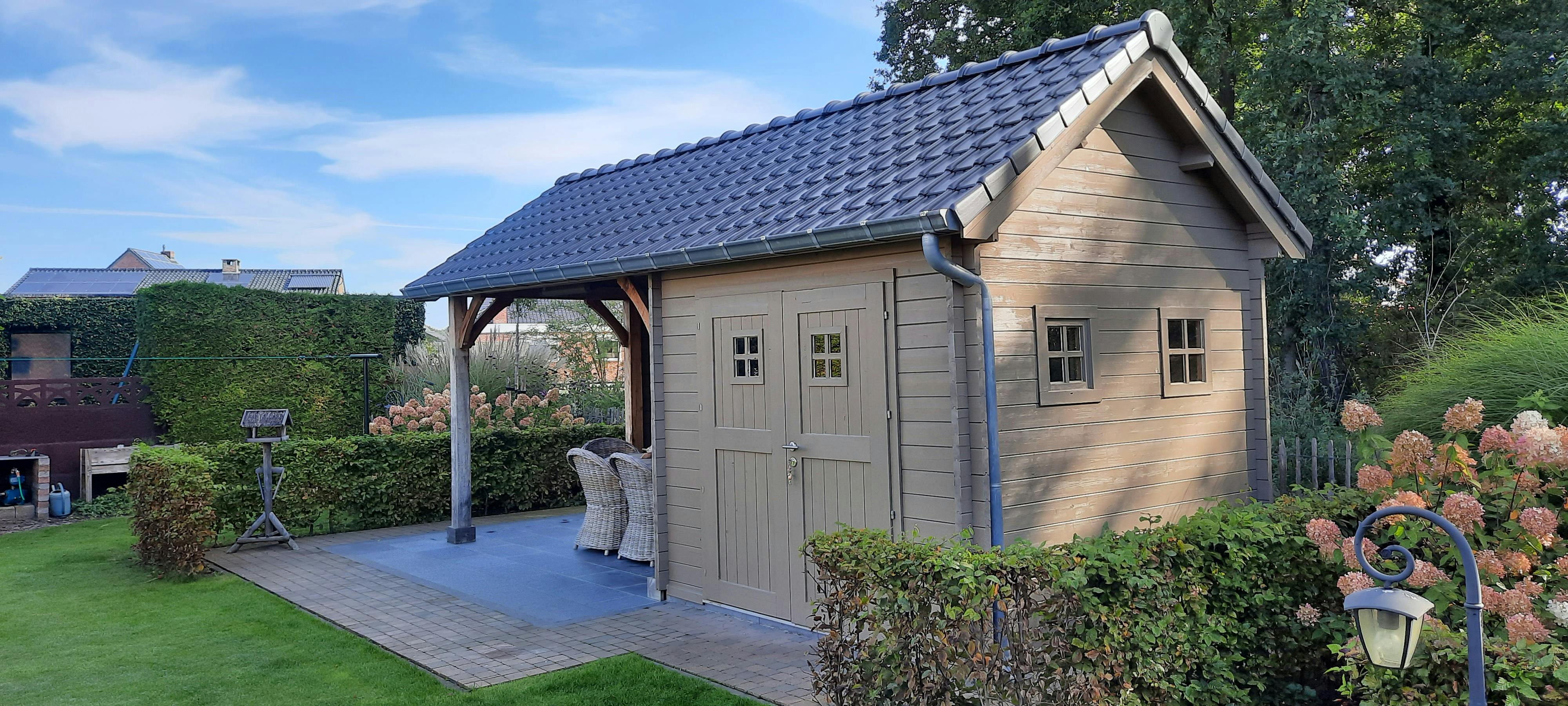 tuinberging cottage met afdak Geel