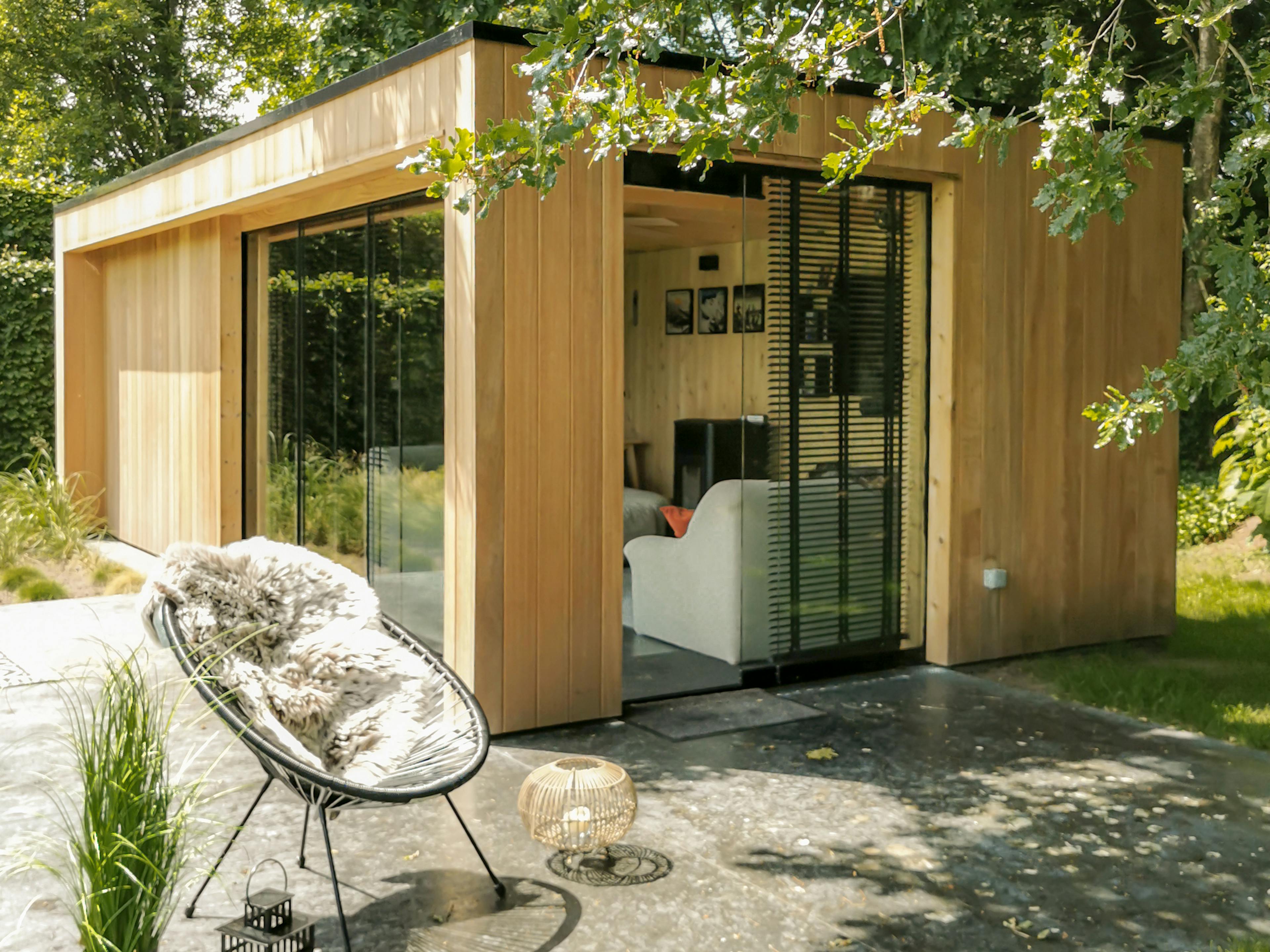 houten terrasoverkapping modern