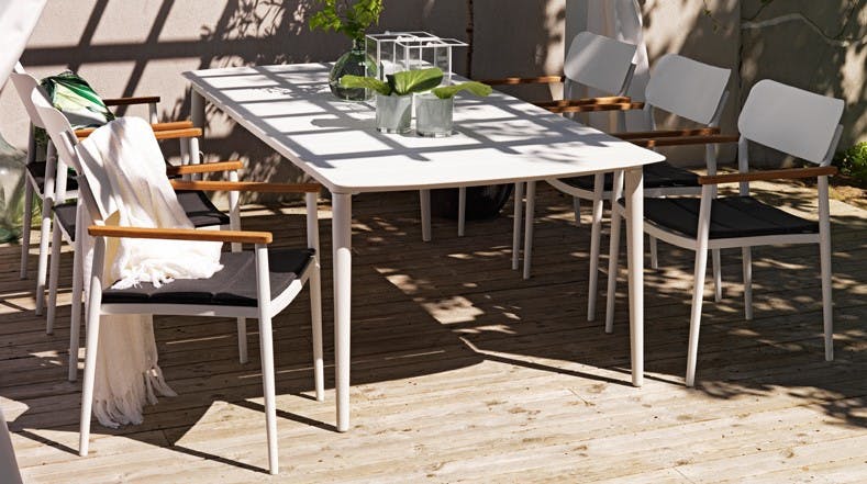 aluminium eettafel