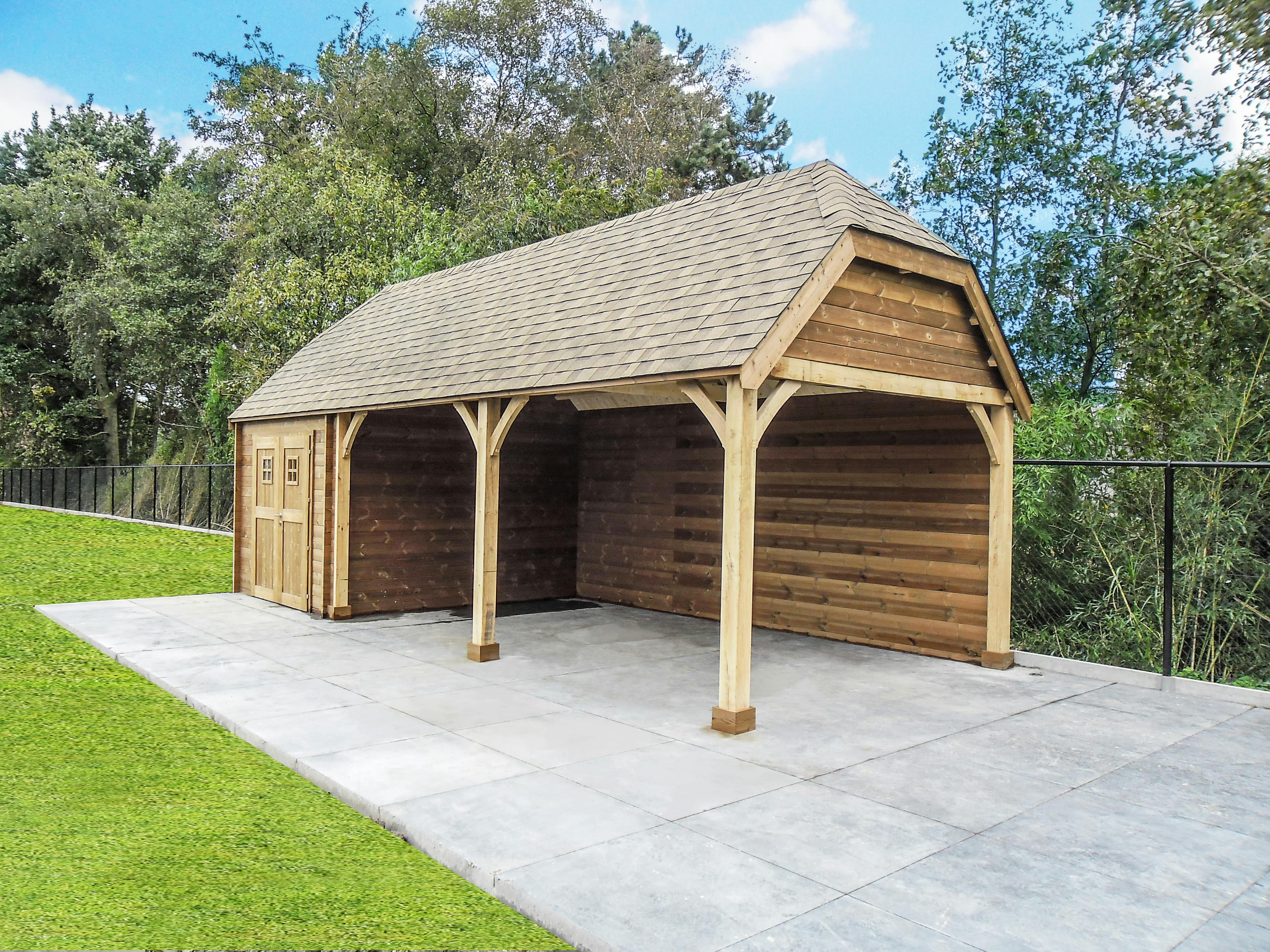 blokhut tuinhuis carport thermohout