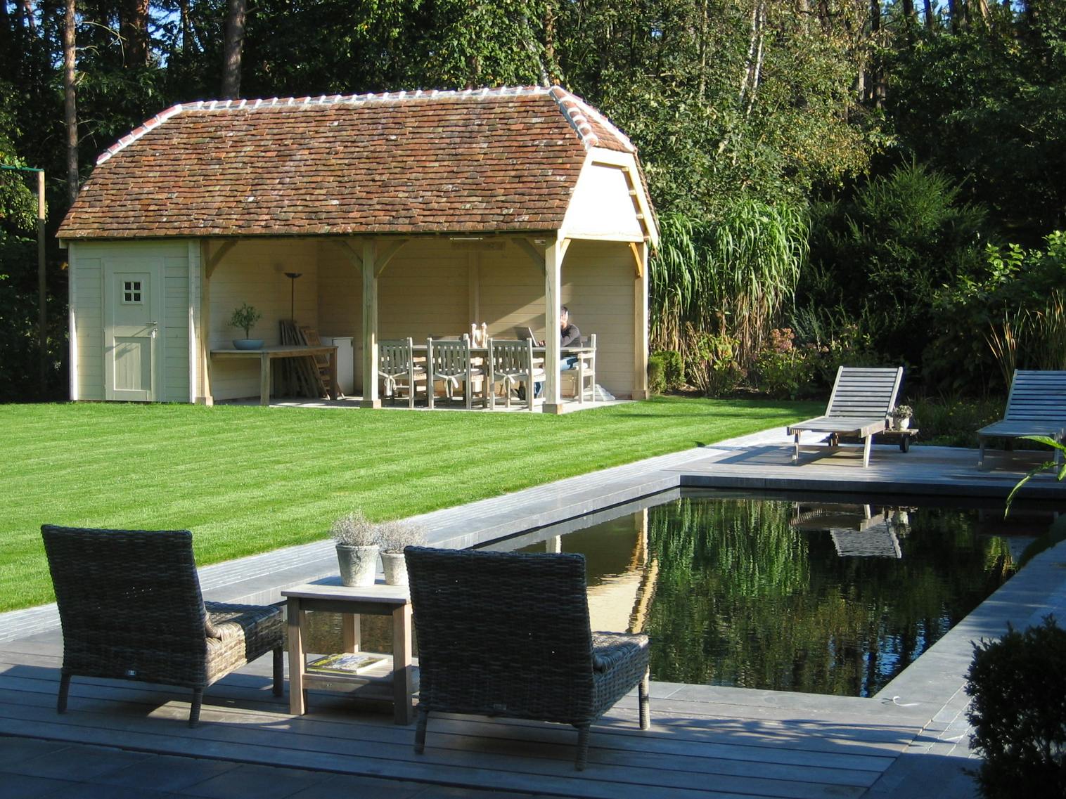 poolhouse cottage bio vijver