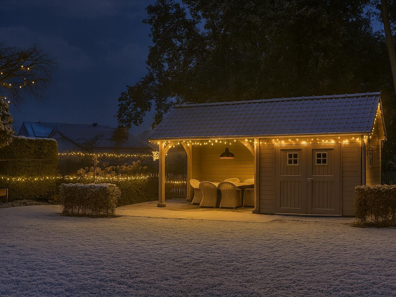 tuinhuis met verlichting LSB