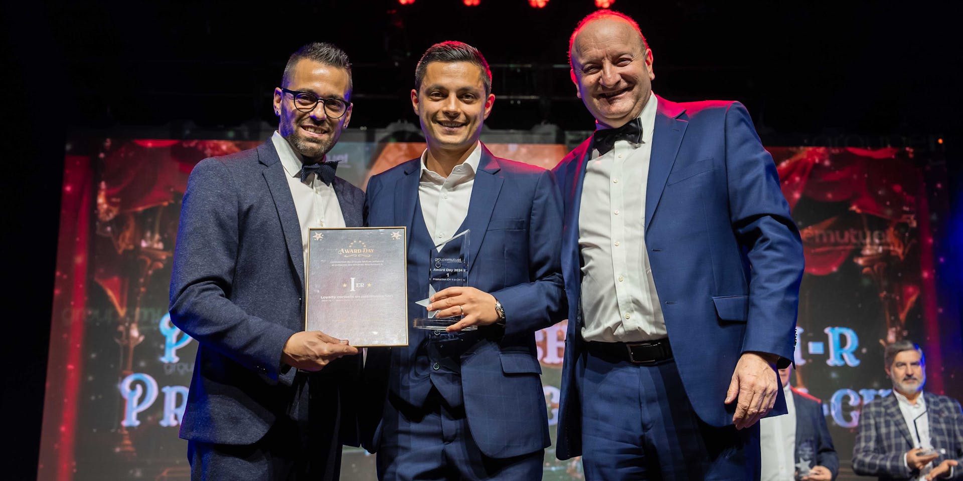 Jacob Prats (Sales Manager, Groupe Mutuel), Betim Ramosaj (CEO, LTY SA) & Denis Quenon (Responsable des Ventes Suisse Romande & Tessin, Groupe Mutuel) 