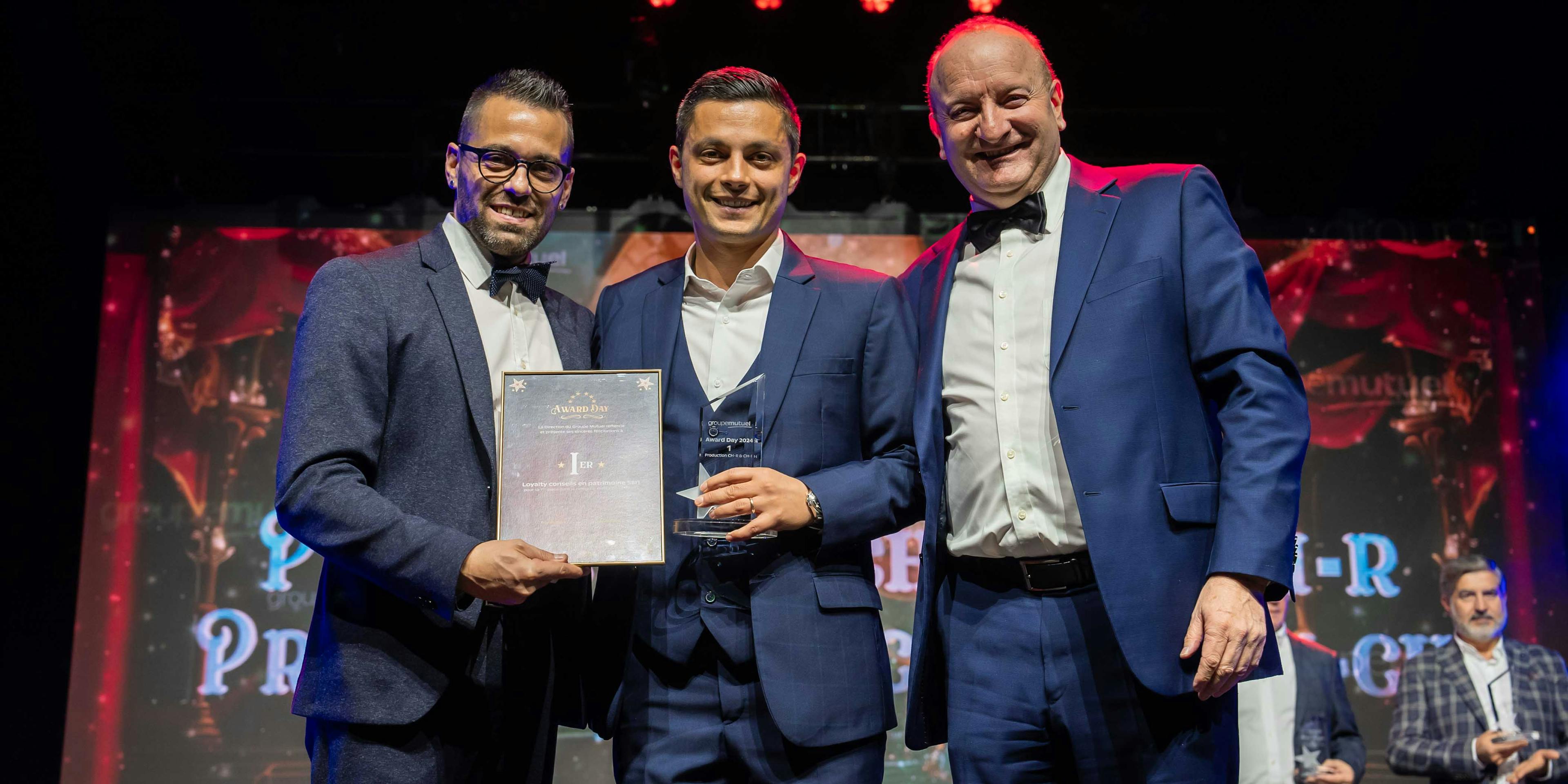 Jacob Prats (Sales Manager, Groupe Mutuel), Betim Ramosaj (CEO, LTY SA) & Denis Quenon (Responsable des Ventes Suisse Romande & Tessin, Groupe Mutuel) 