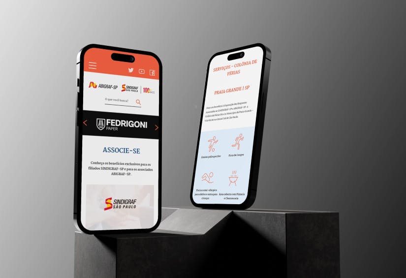 Imagem de 2 celulares