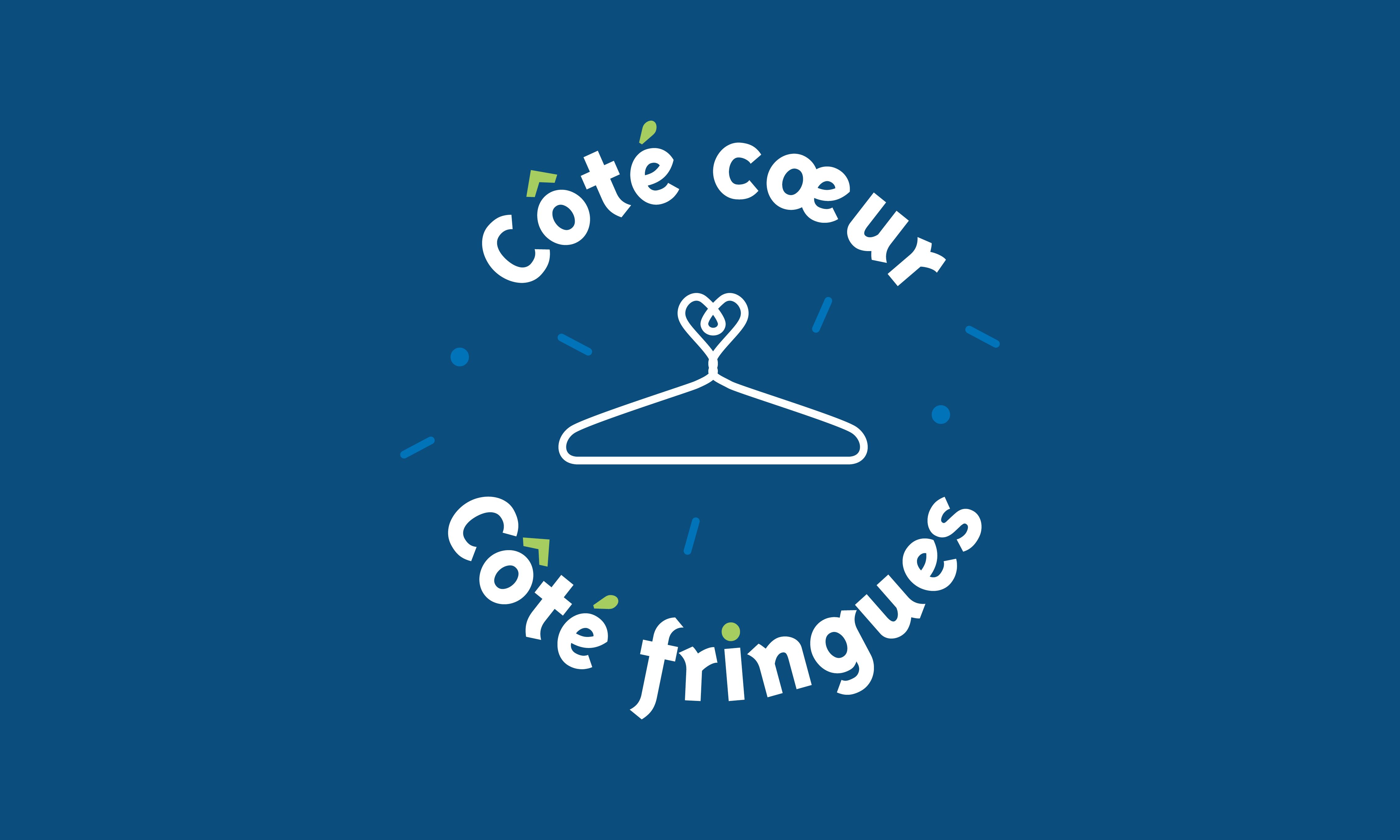 Logo qui représente un cintre et un coeur