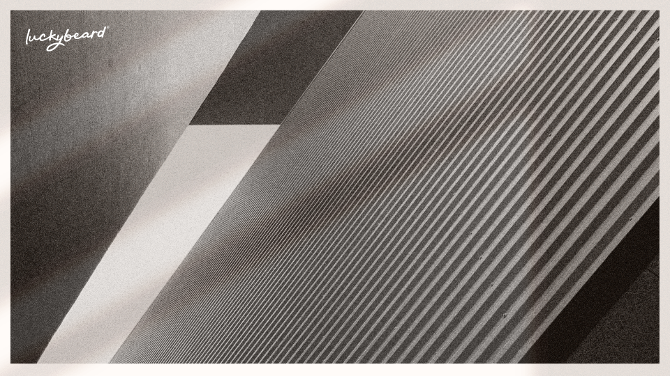 An abstract photograph of an architectural feature