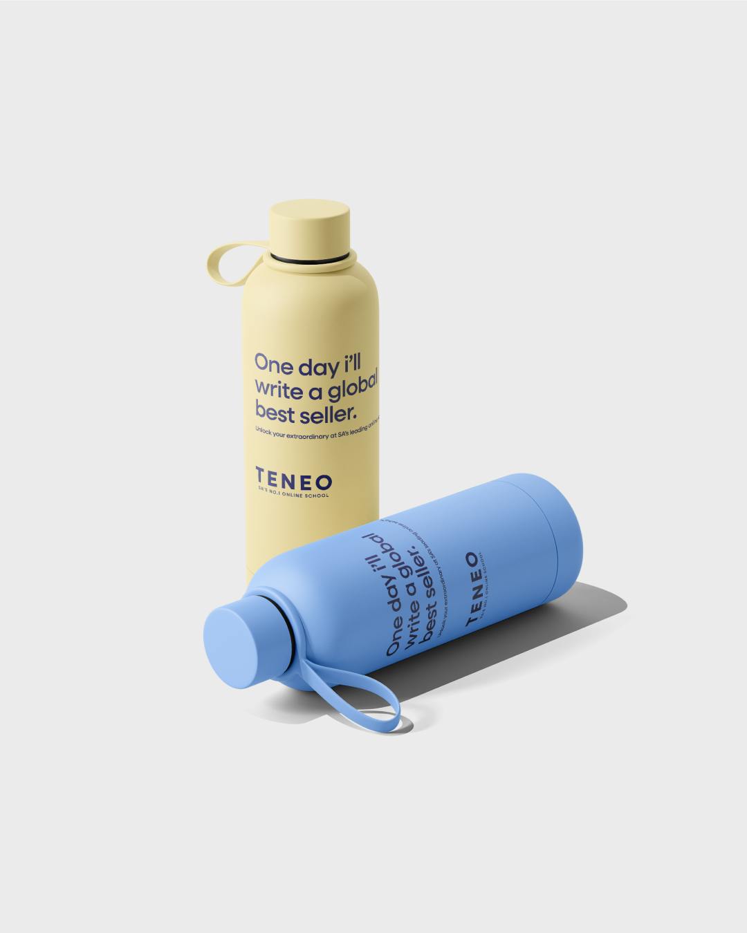 Bottles with Teneo branding