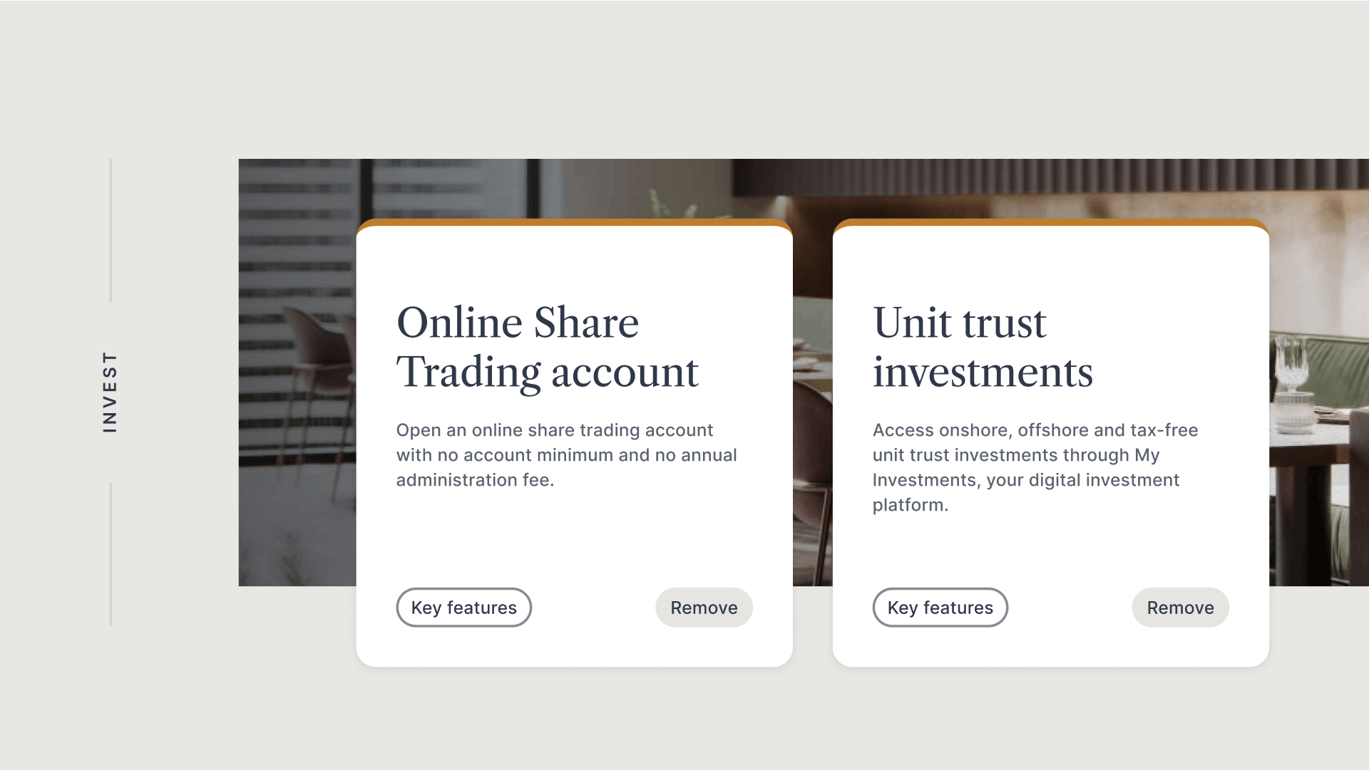 Investec key features