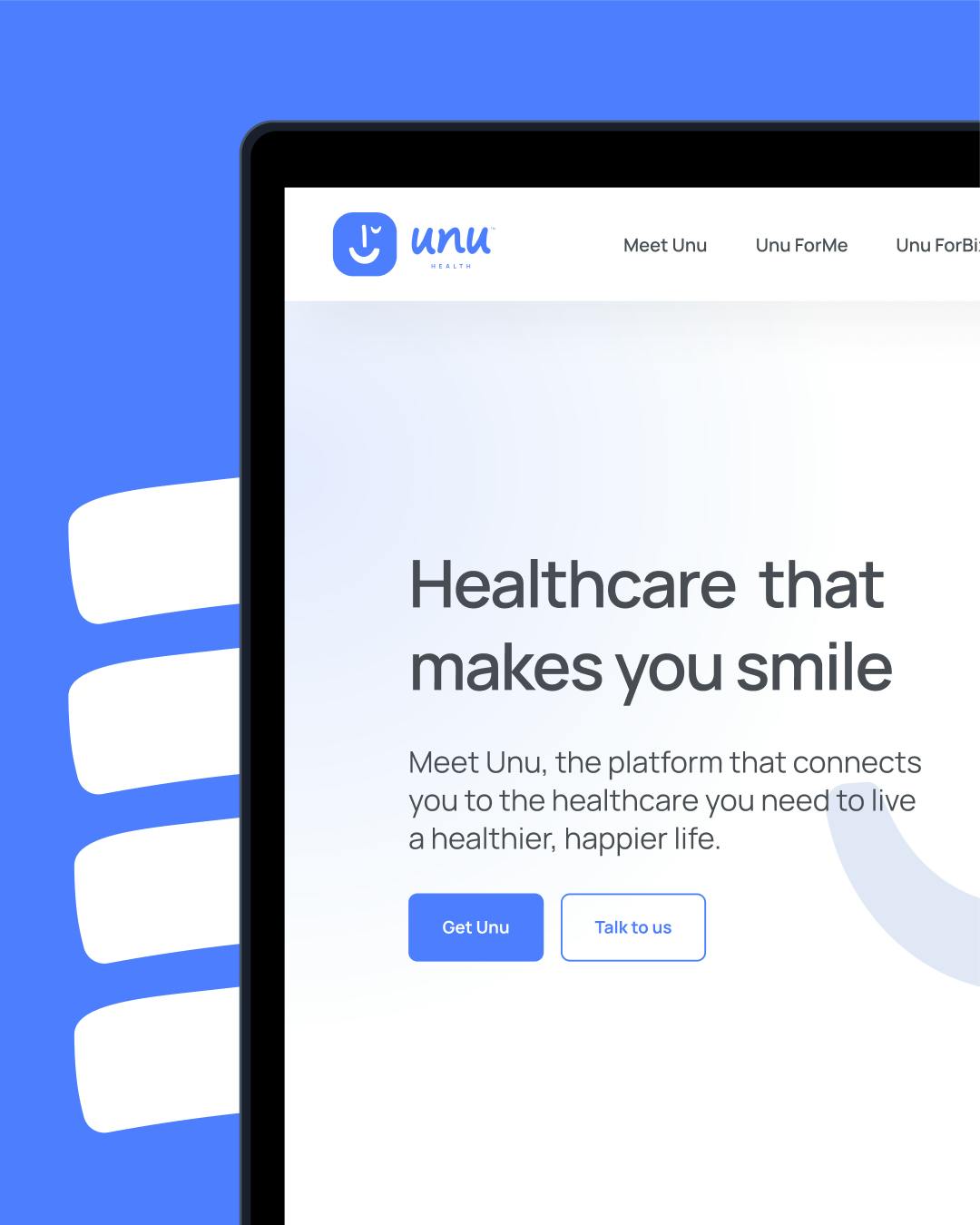 Unu Health website example