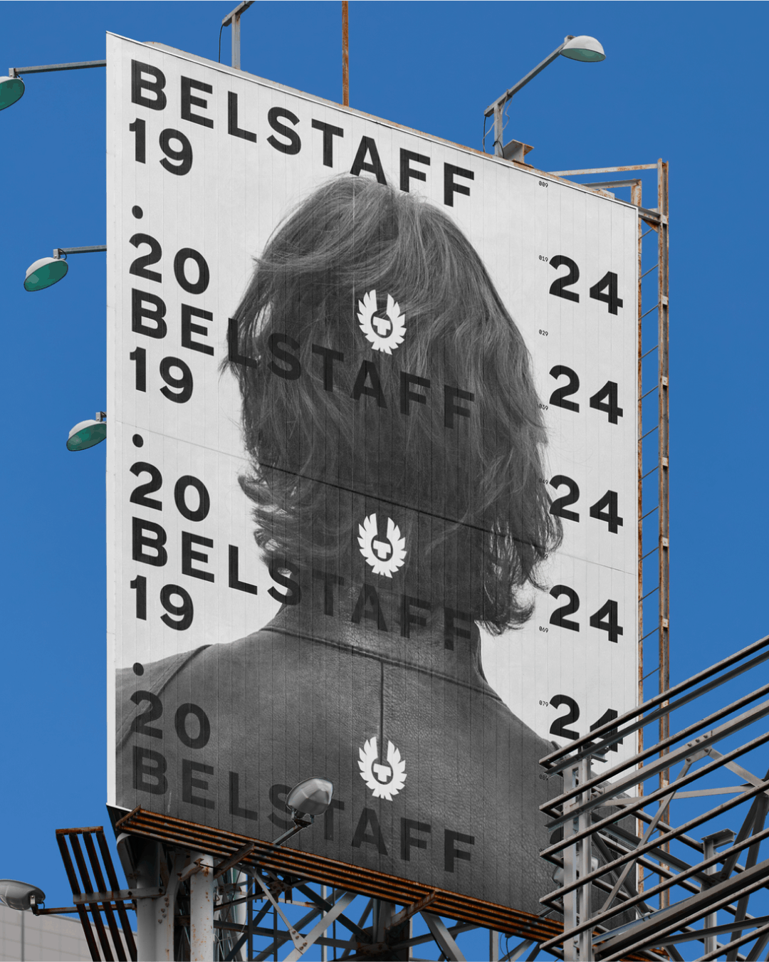 Belstaff street sign with text