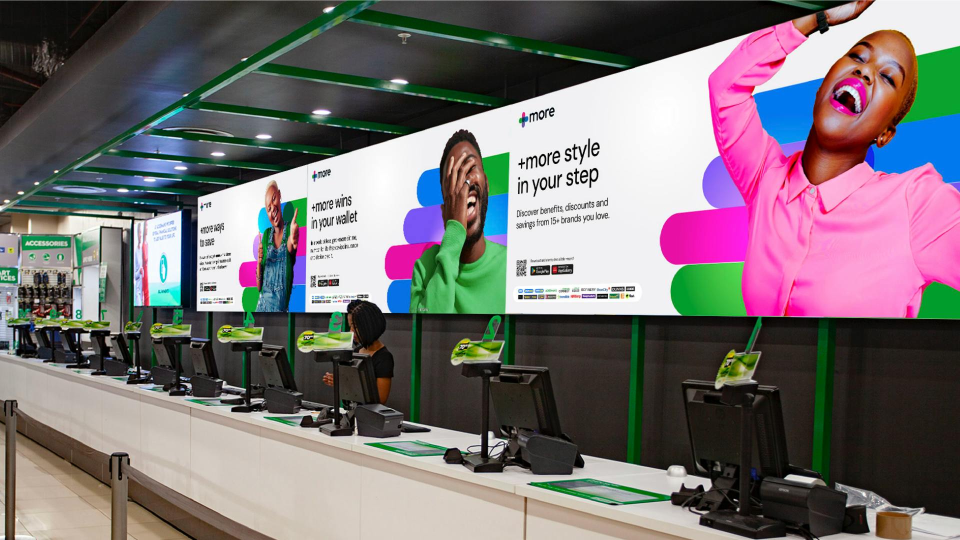 Pepkor retail counter signs
