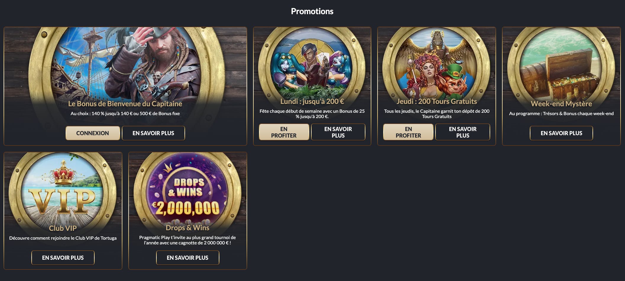 promotions tortuga casino