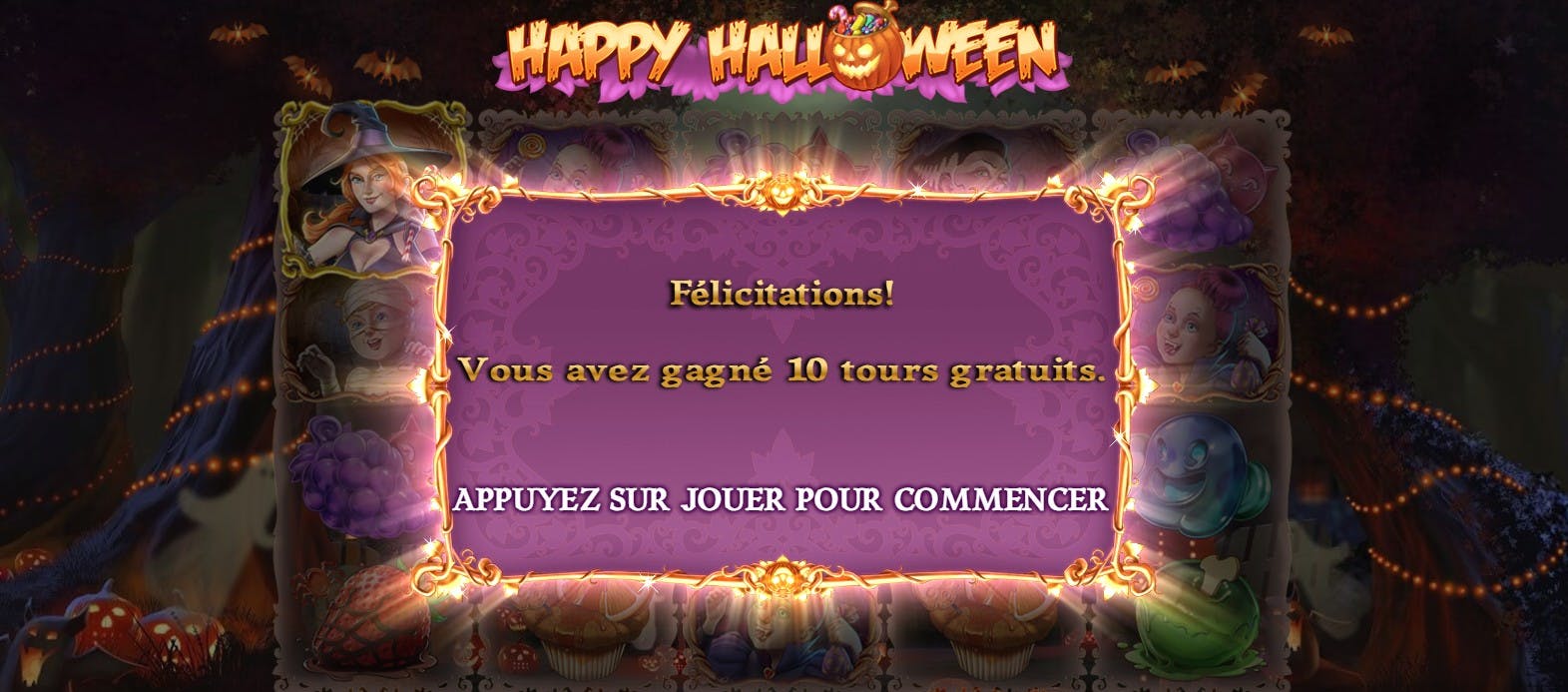 tours gratuits bonus happy halloween slot